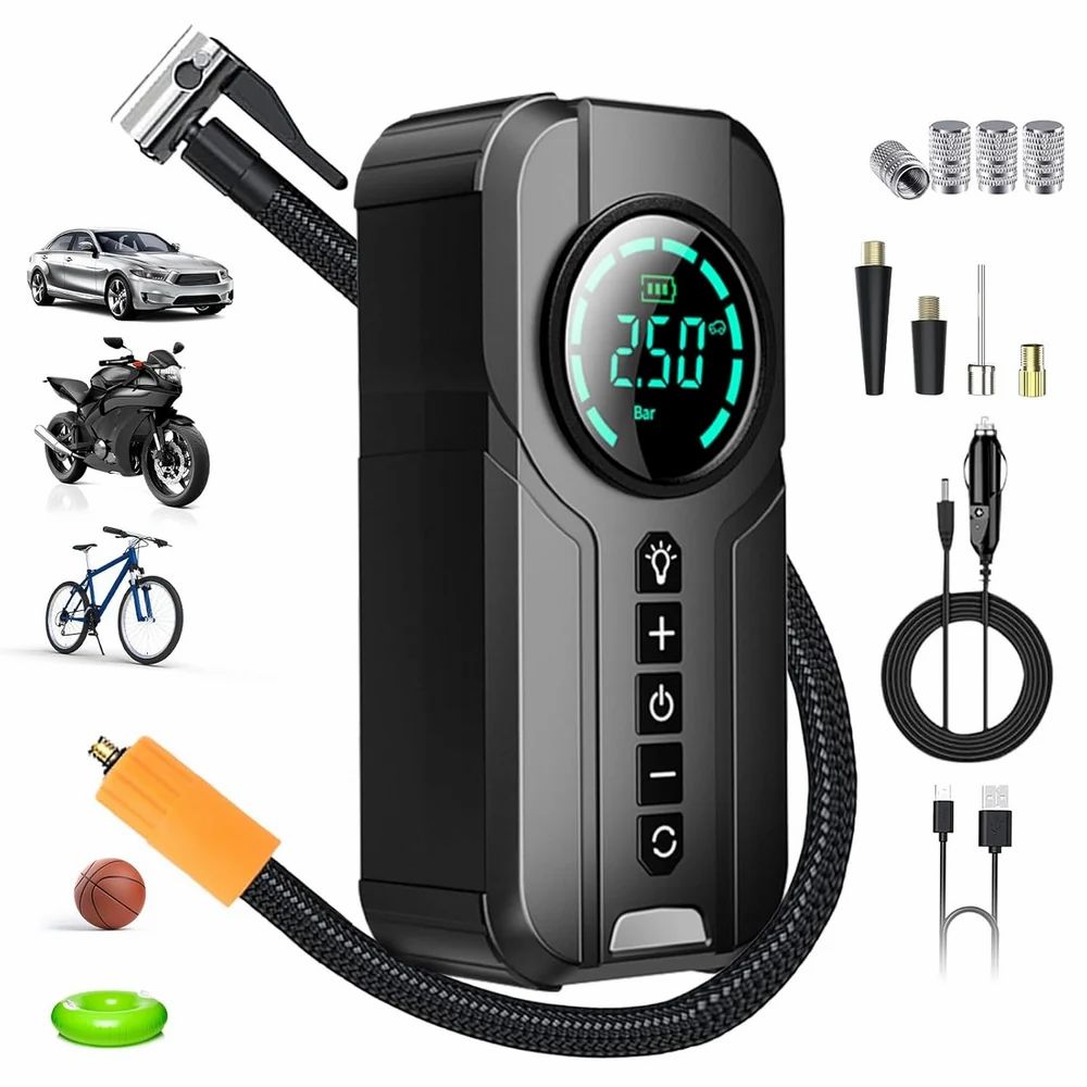 Digital Multi-Use Air Pump – Efficient, Safe & Travel-Friendly