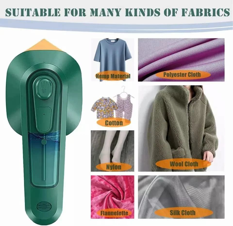 Portable Mini Steam Iron – Dual Mode Garment Ironing Machine
