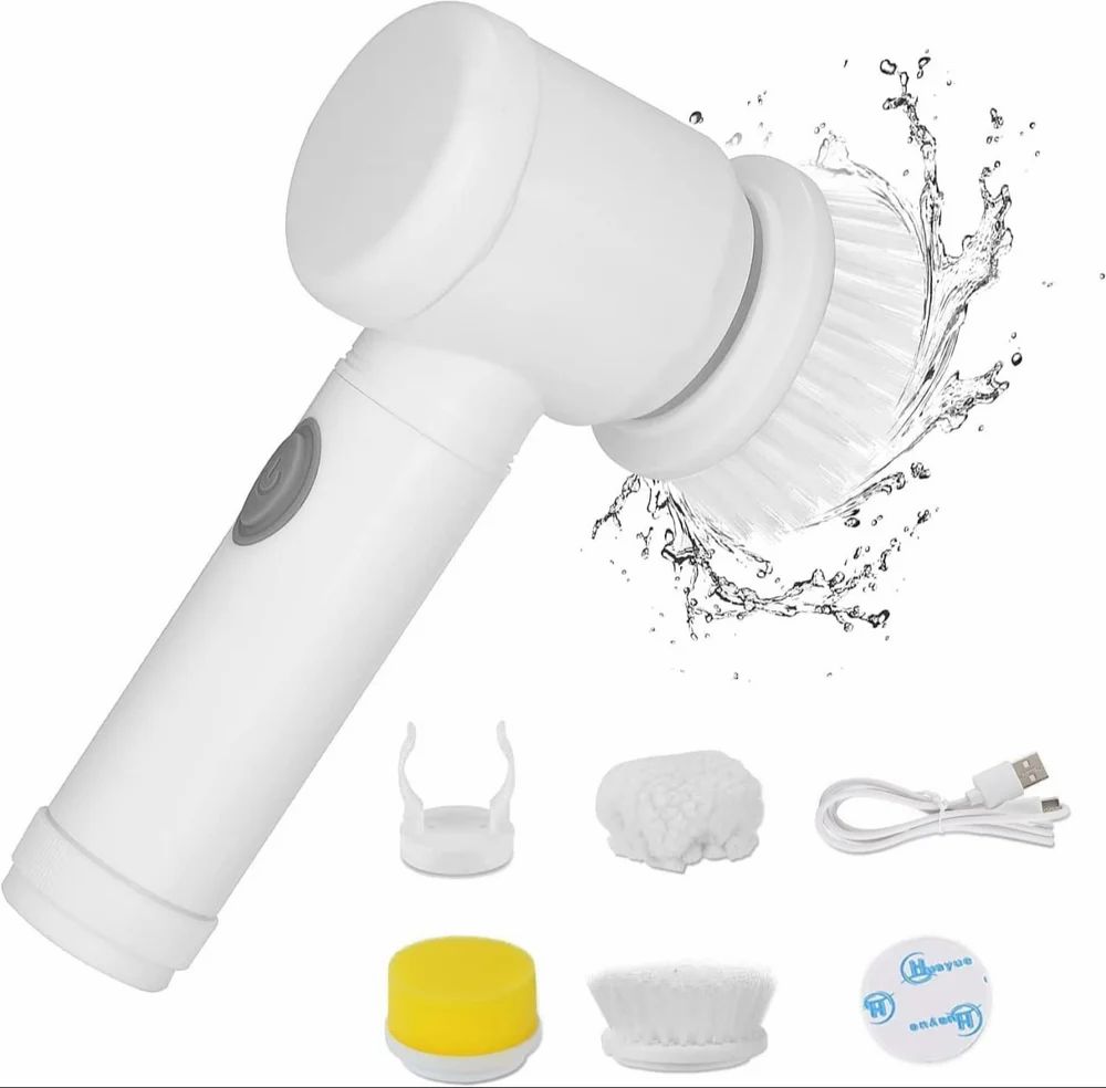 Rechargeable Electric Cleaning Brush Set – Multi-Surface Scrubber