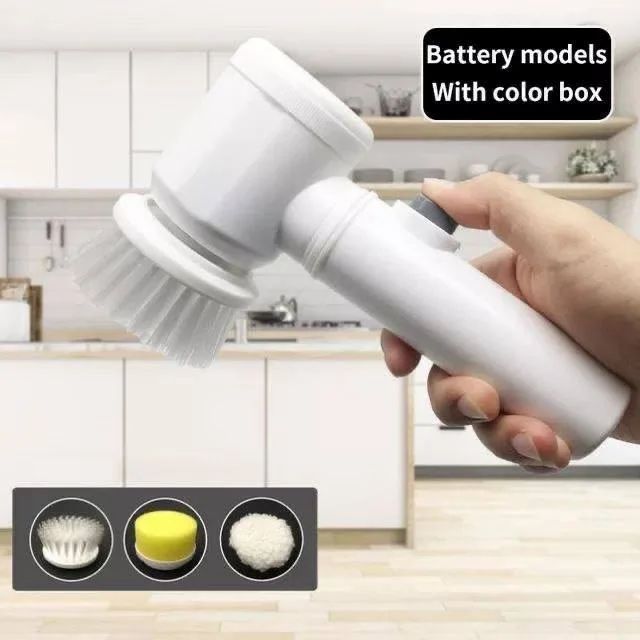 Rechargeable Electric Cleaning Brush Set – Multi-Surface Scrubber