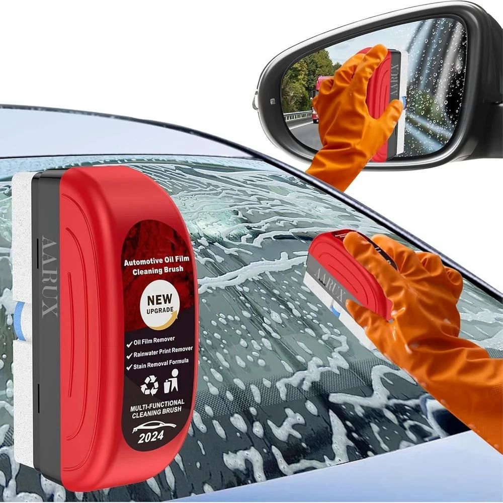 Premium Oil Film Remover Brush – Crystal Clear Clarity for Every Drive