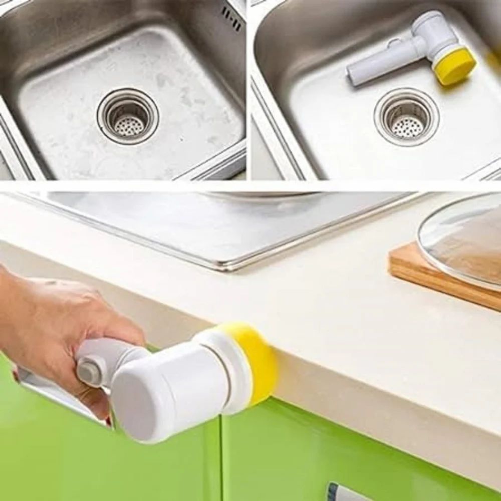 Rechargeable Electric Cleaning Brush Set – Multi-Surface Scrubber