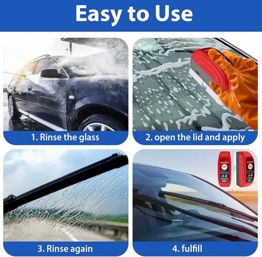 Premium Oil Film Remover Brush – Crystal Clear Clarity for Every Drive
