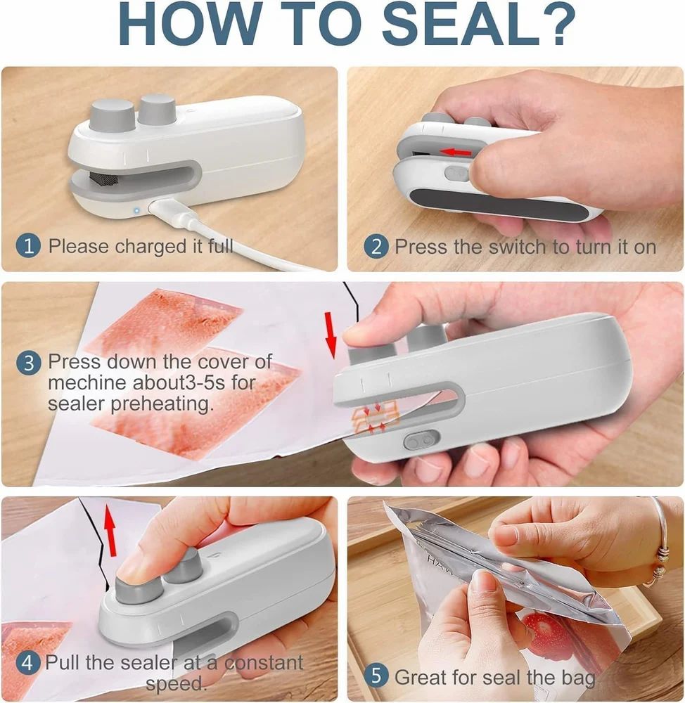 Manual 2 in 1 Electric Heat Sealer and Cutter