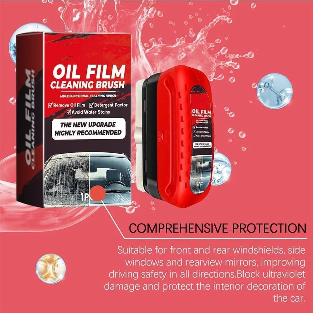 Premium Oil Film Remover Brush – Crystal Clear Clarity for Every Drive