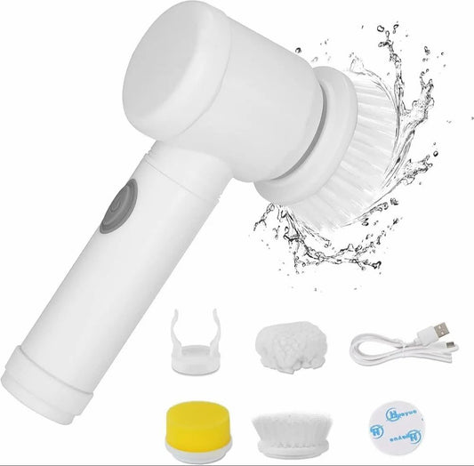 Rechargeable Electric Cleaning Brush Set – Multi-Surface Scrubber