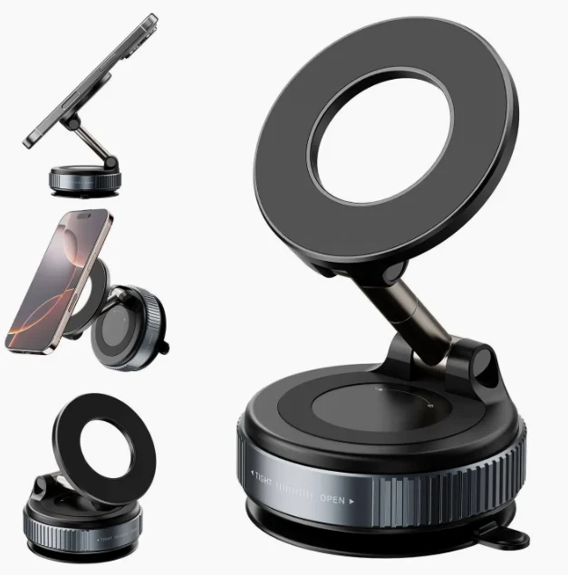 Ultra-Secure Magnetic Car Mount – For iPhone & Android