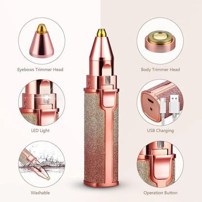 Multicolor Flawless 2 in 1 Beauty Trimmer